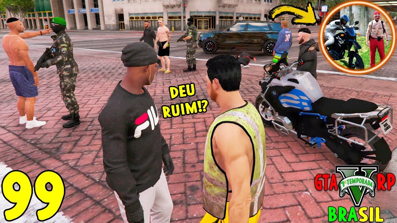 GTA 5 ROLEPLAY BRASIL - ROUBARAM MINHA MOTO NA FAVELA !? *deu ruim!* - (7ª TEMPORADA EP 99)