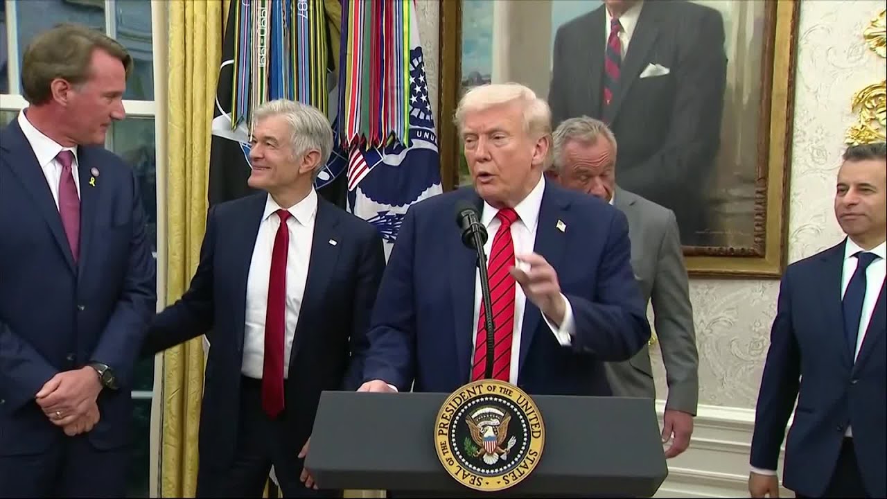 Trump Announces New Drug Deal With AstraZeneca, Talks China and Gaza (Full Q&A)