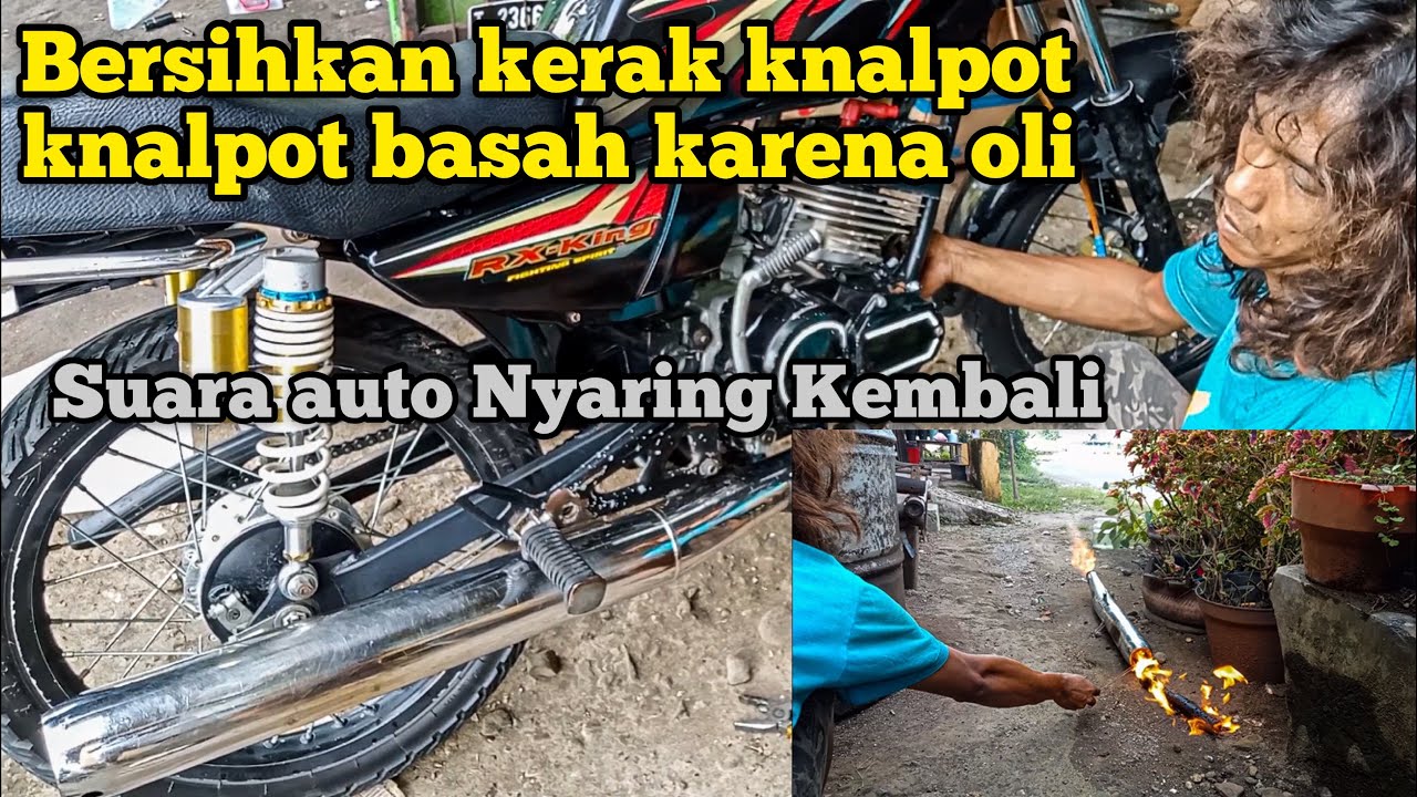 Knalpot Basah Oli dan Membersihkan Kerak Knalpot , Suara Auto Nyaring Kembali !!