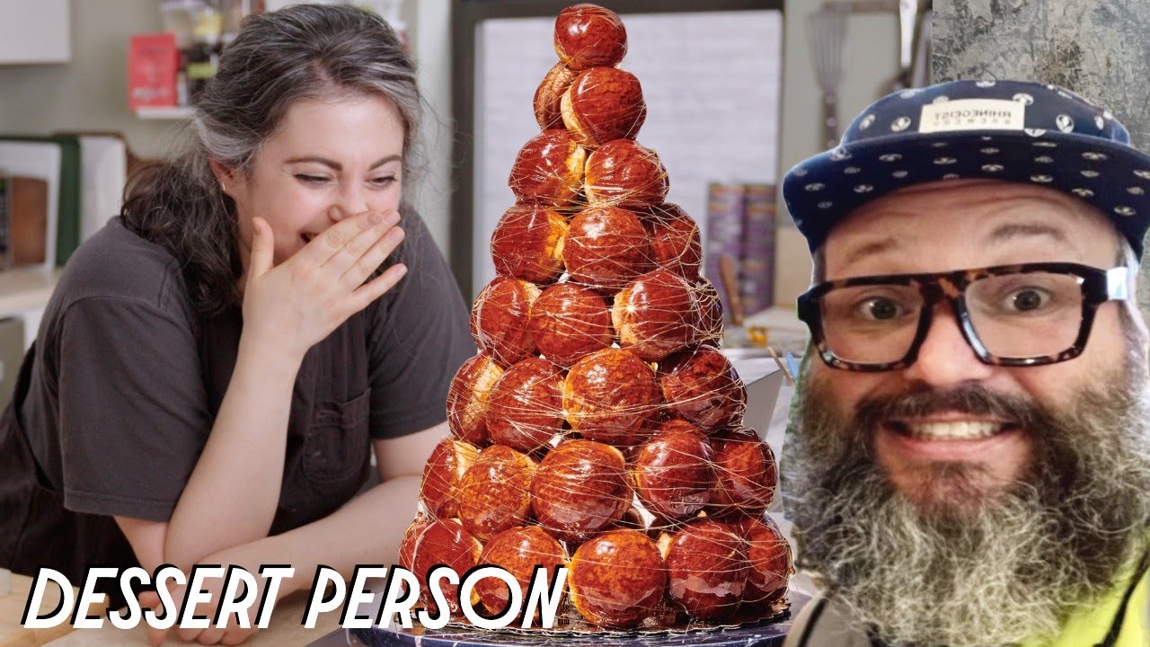 Claire Saffitz Teaches Amateur How To Make Croquembouche | Dessert Person
