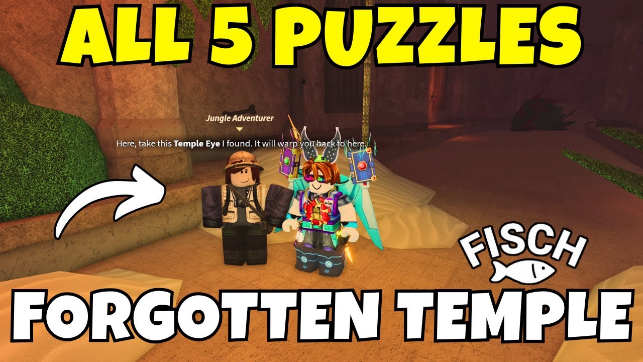 How To Complete All 5 Forgotten Temple Puzzles in Fisch | Roblox