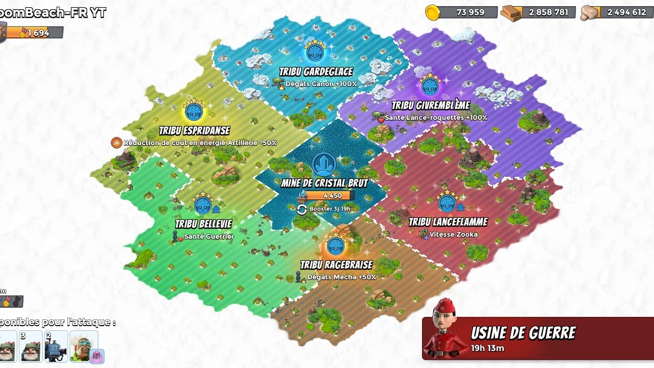 Je rase ma carte sur Boom Beach ! 