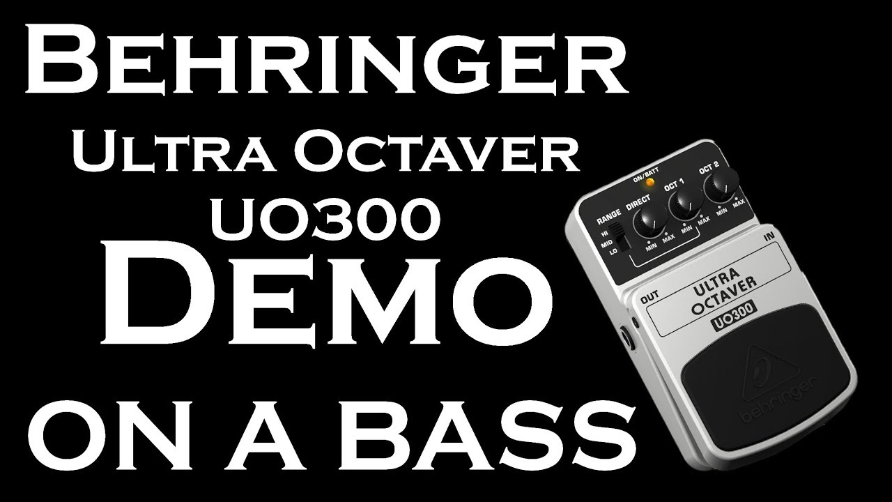 Behringer Ultra Octaver UO300 - Bass Demo