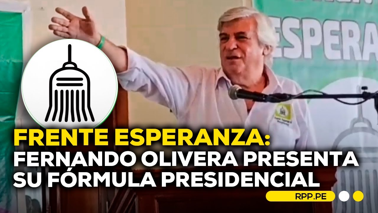 Elecciones 2026: Fernando Olivera present&oacute; su formula presidencial con Frente Esperanza #RPPDESPACHO