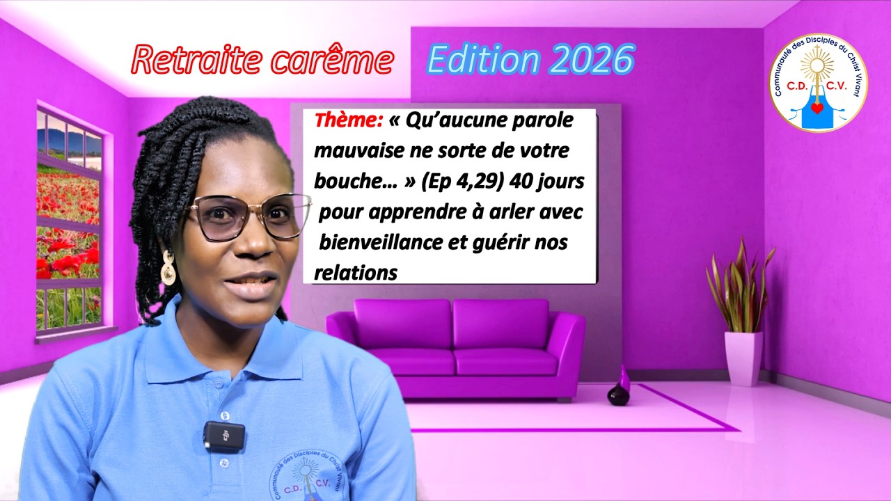 RETRAITE DE CARÊME EN LIGNE 2026 – CDCV_ Message de lancement
