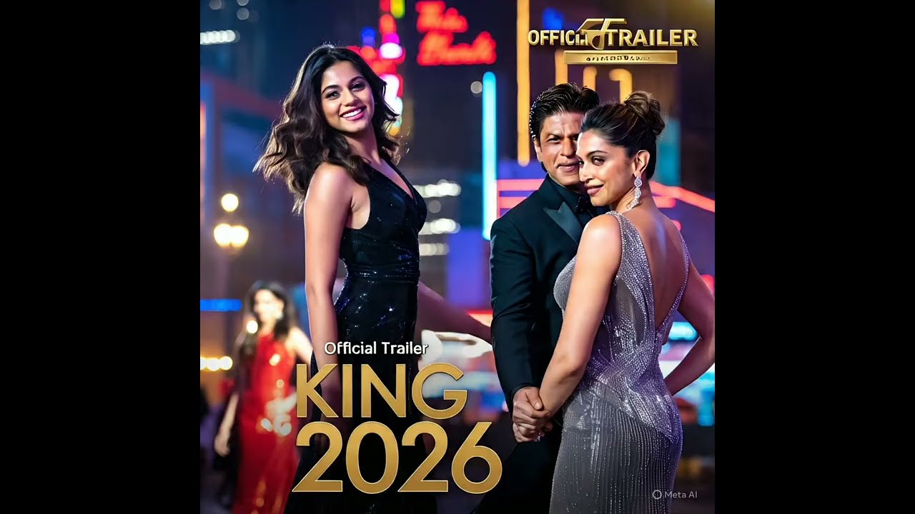 King new movie 2026 official trailer #sarukhkhan#suhanakhan#ranimukherjee#deepikapadukone#abhishekb#