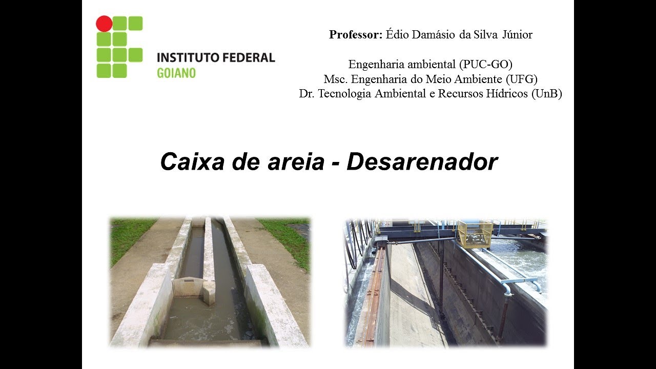 Caixa de areia - Desarenador