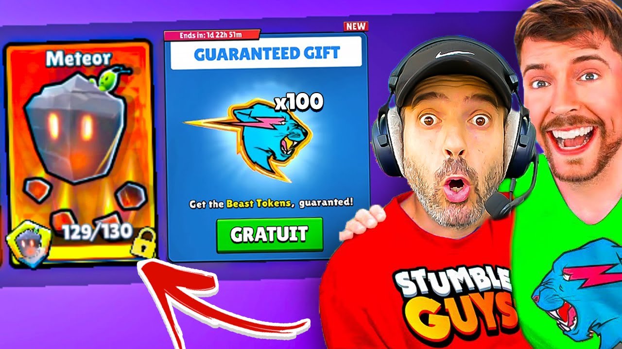 LA PLUS GROSSE CHANCE du MONDE 0.0001% dans ce GIGA PACK OPENING Stumble Guys x Mr Beast