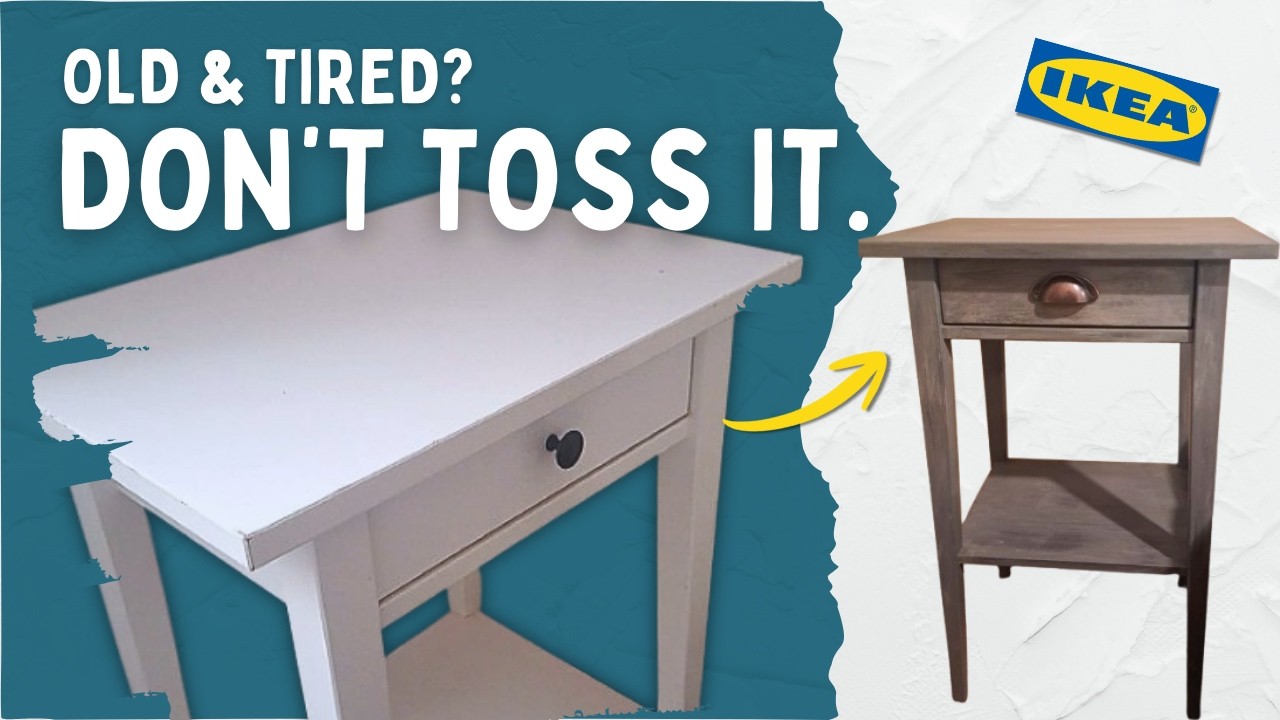 Upcycling IKEA HEMNES Nightstands with Paint | Easy Wood-Grain Effect