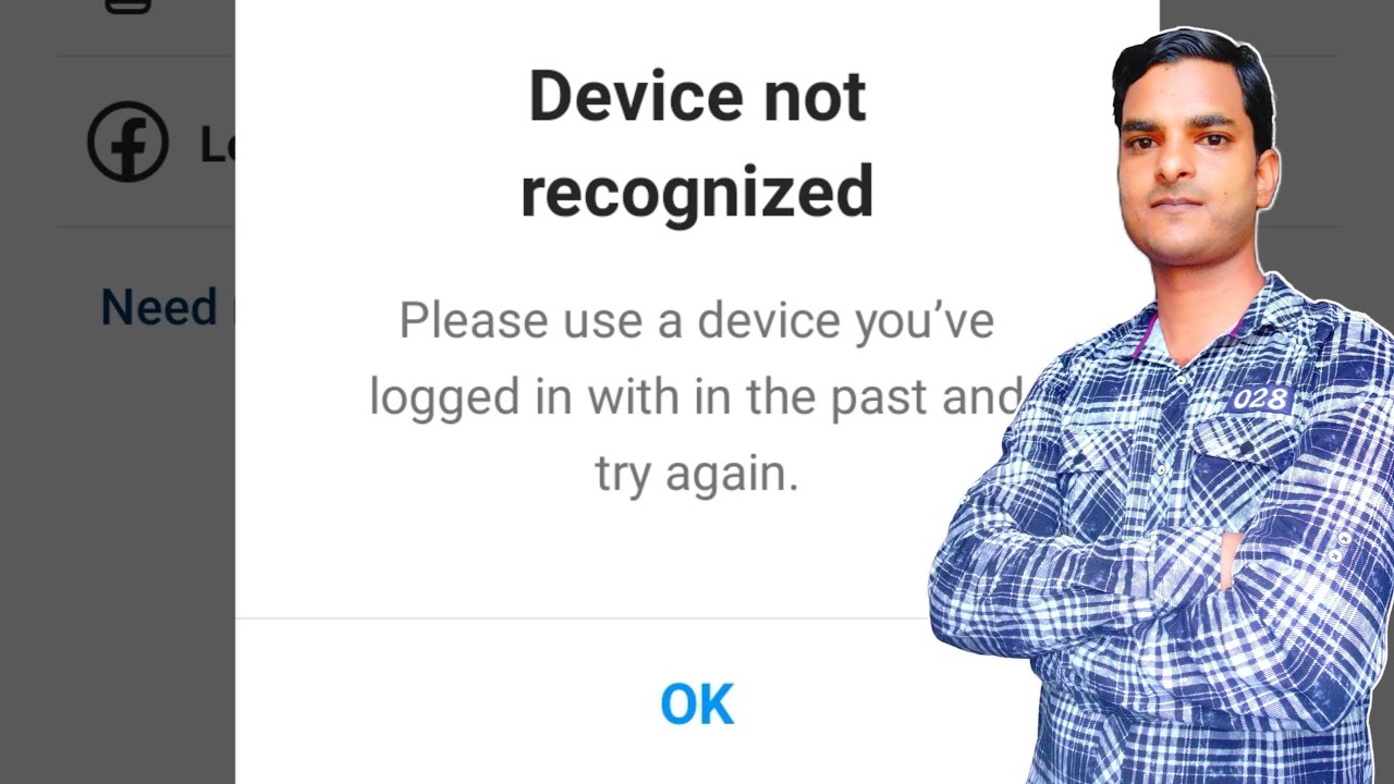 Instagram Fix Device not recognized Please use a device you're logged in with in the past Problem