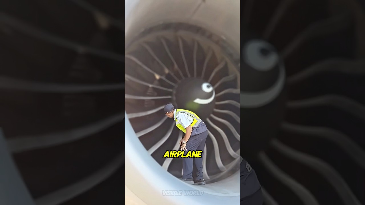 🔥🛩 Why aren't bird guards installed on airplane engines? #viral #facts #airplane #technology
