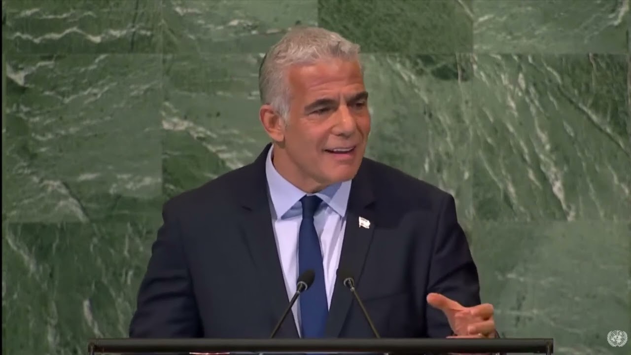 Israeli PM Yair Lapid Speech in United Nations 2022 trimmed
