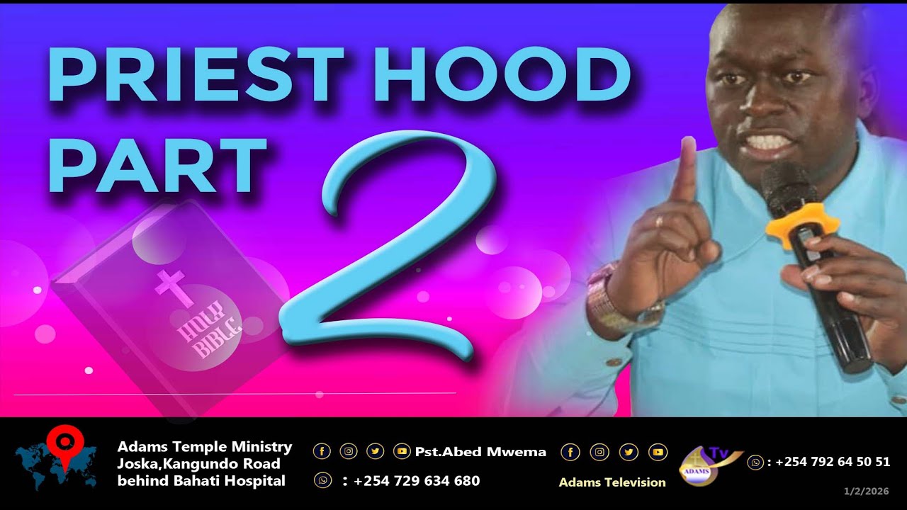 PRIESTHOOD | Part 2 — 1 Hour Live Teaching with Pst Abed Mwema