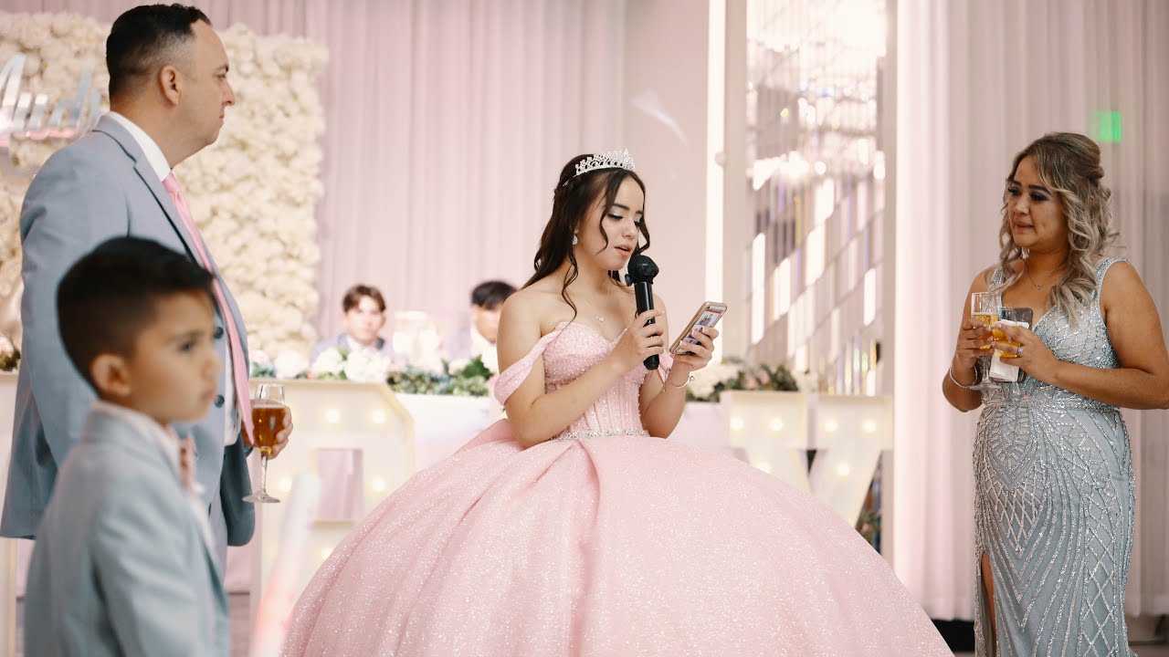 Heartfelt Quinceanera Speech from Audrey, Father and Mother and Church Members