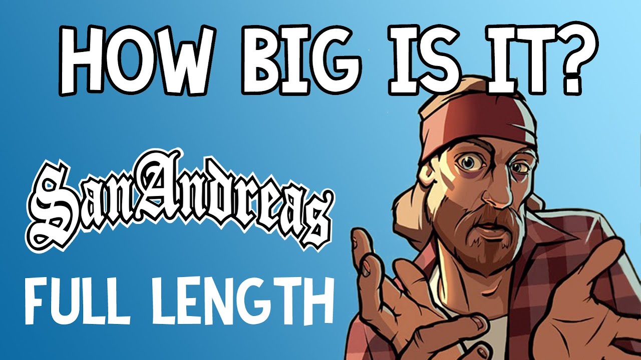 How Big is GTA San Andreas? | Walking Across the Map full length video