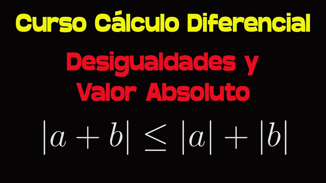 Valor Absoluto y Demostración de Desigualdades Curso de Cálculo Diferencial