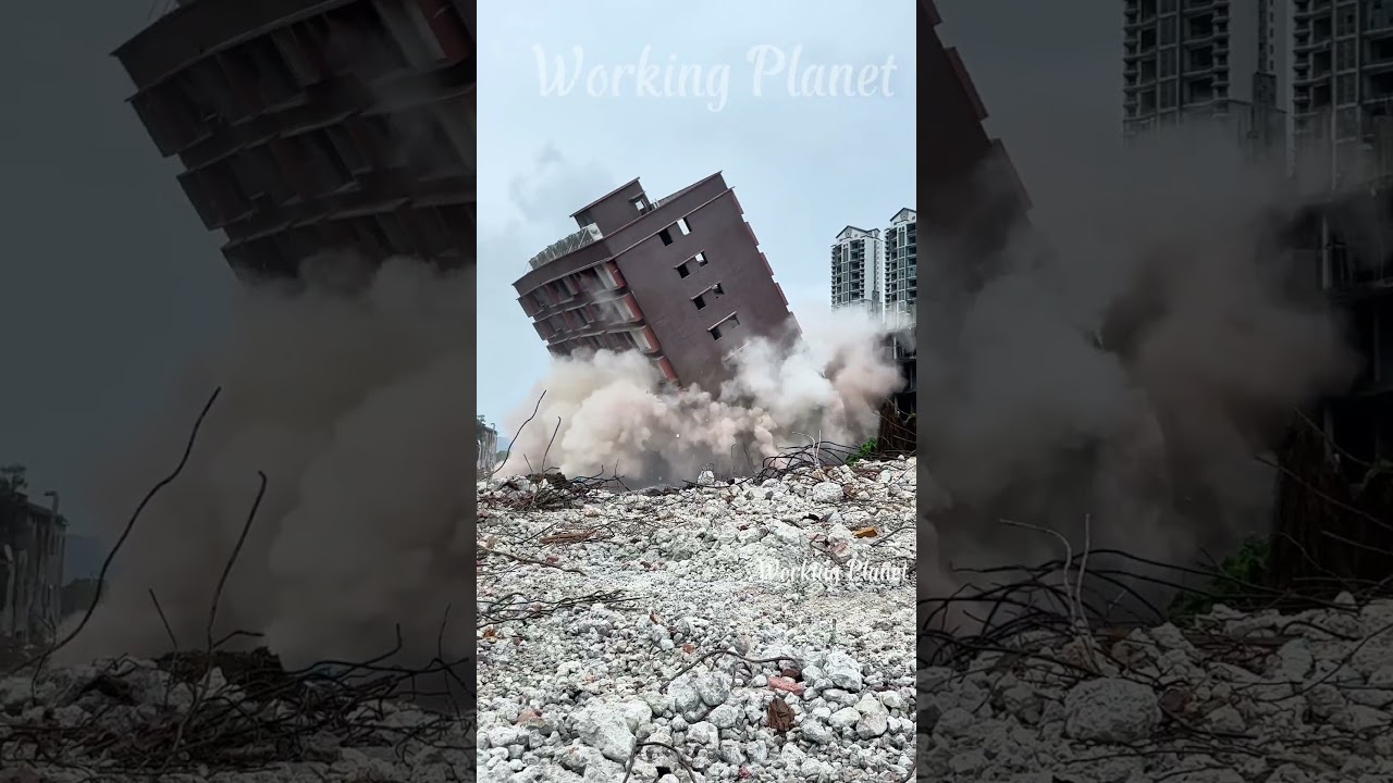 Dramatic BUILDING COLLAPSE Demolition Action 🏗️