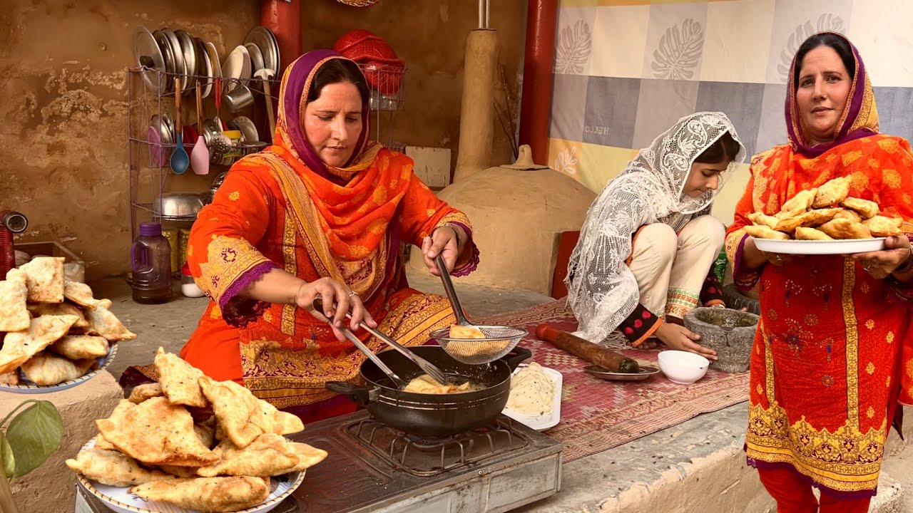 Village Living Traditional | Village Aftaar Vegetable Samosa | Sham Family Best Roza Aftaar