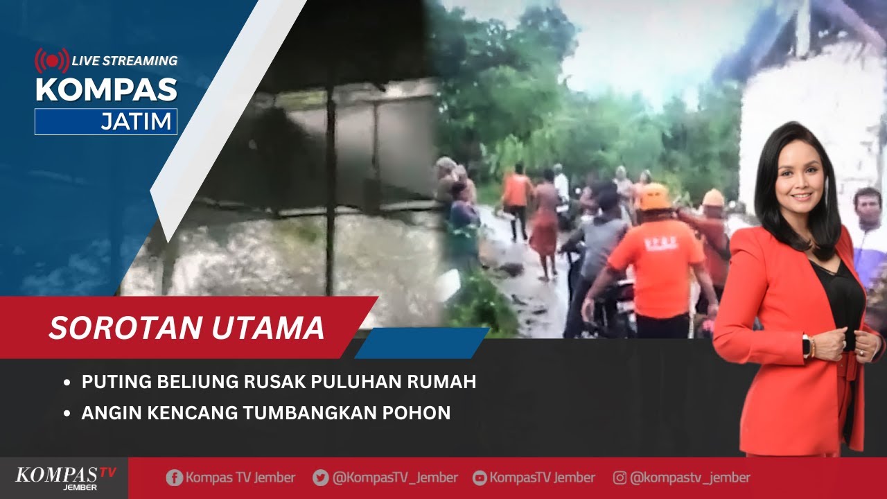 Puting Beliung Terjang Sumenep, Angin Kencang Tumbangkan Pohon di Lamongan | KOMPAS JATIM