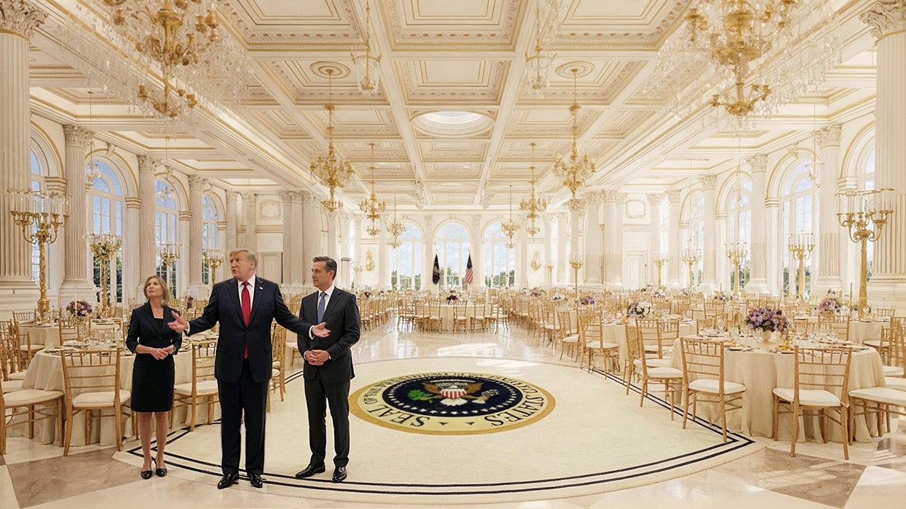 Внутри нового бального зала Белого дома стоимостью 300 миллионов долларов