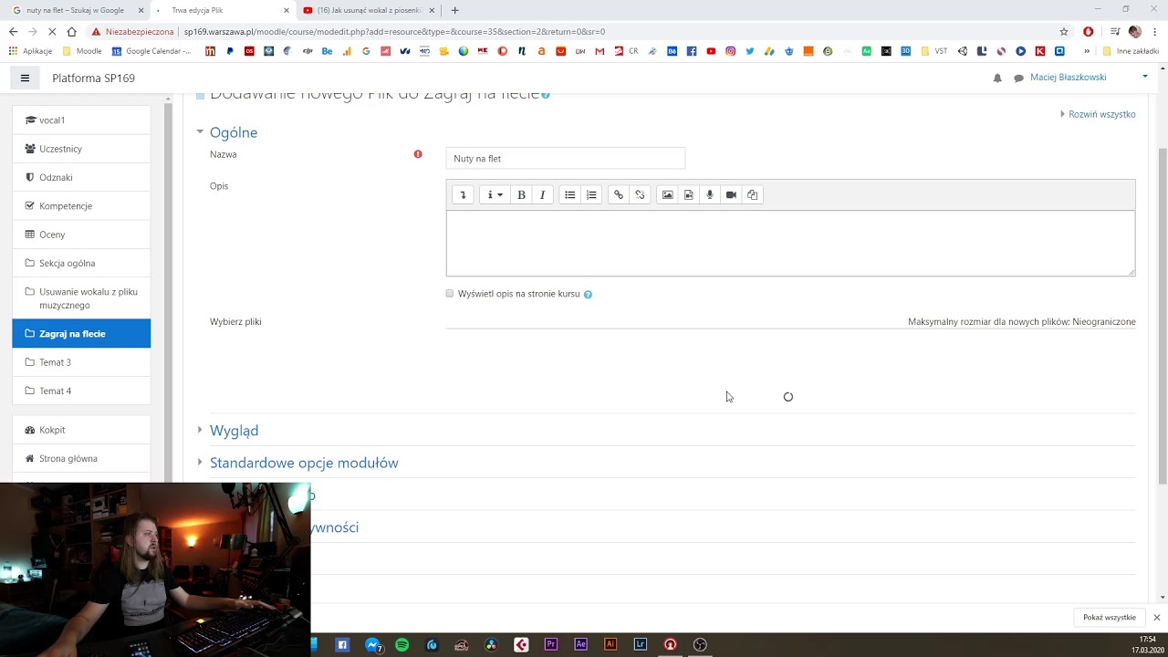 Platforma Moodle - jak tworzyć i edytować kursy