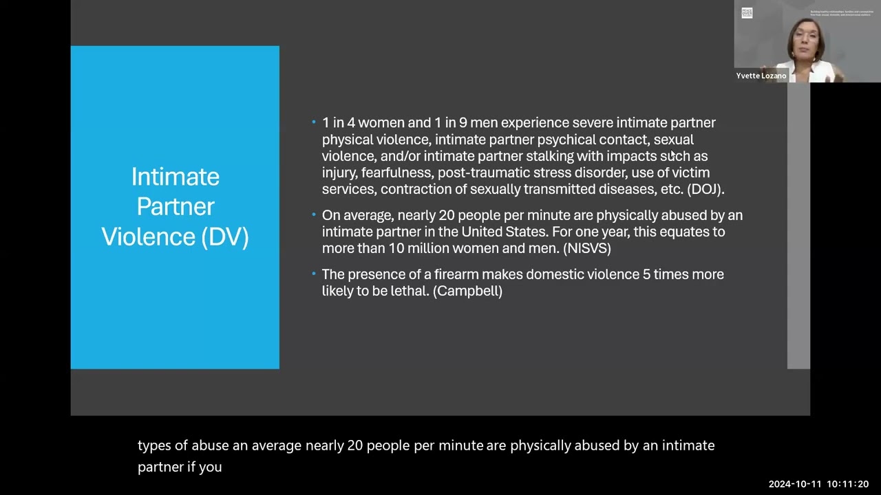 Webinar: Domestic Violence Training Series (Domestic Violence 101)