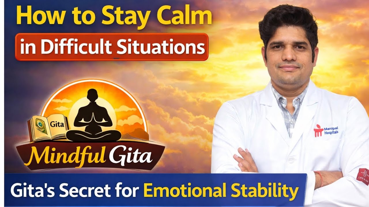 How to stay calm in difficulty situation: Gita’s secret for emotional stability | Mindful Gita Ep06