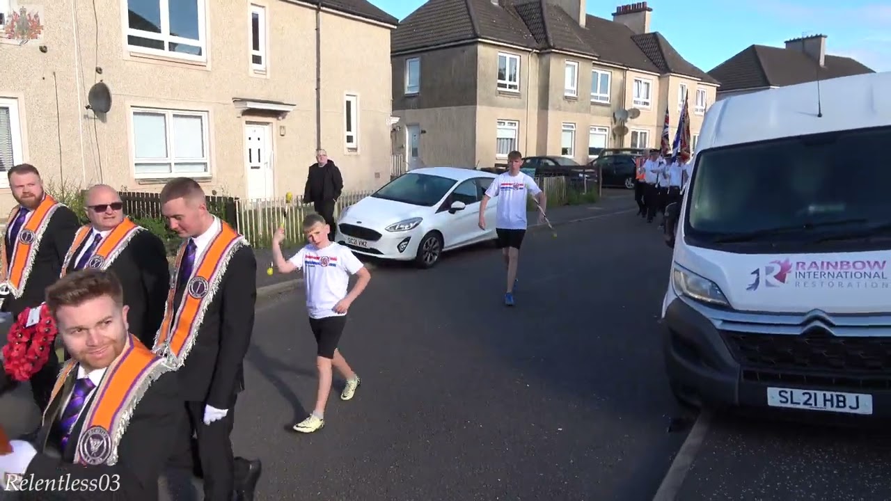 Ahoghill Loyal Sons Of William ~ Calderbank ~ Morning Feeder Parade ~ 06/07/2024 (4K)