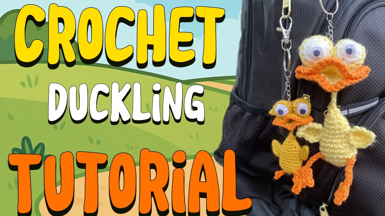 Amigurumi Duck Keychain | Easy Crochet Backpack Charm Tutorial
