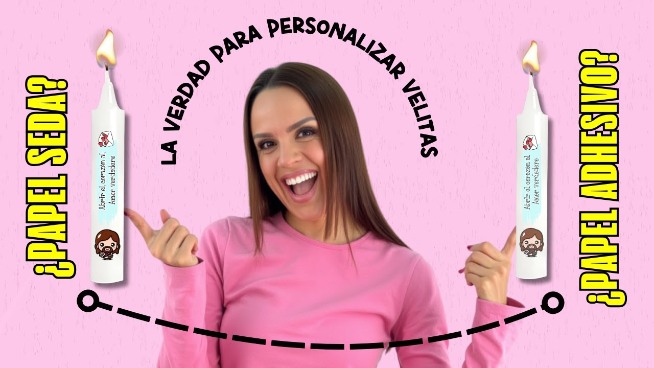 &iquest;Papel Seda o Papel Adhesivo? La Verdad para Personalizar Velitas 🕯️✨