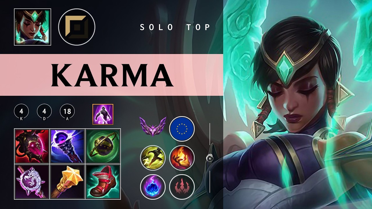 Karma Top vs Malphite - EUW Master Patch 26.04