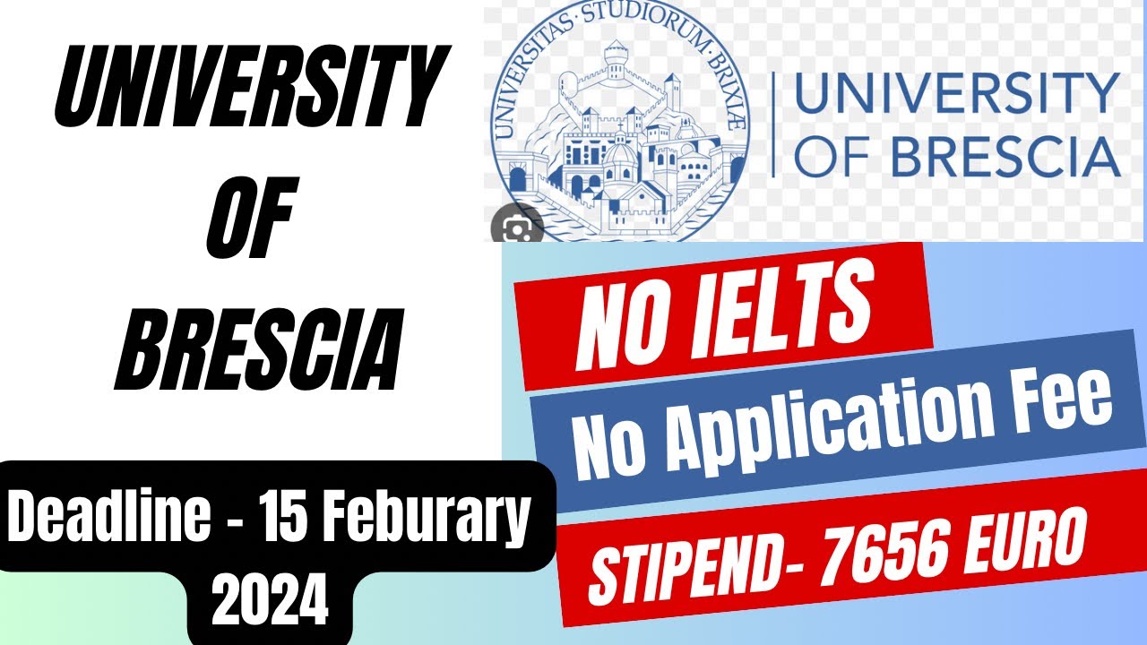 University of Brescia, Italy| Apply online 2024 | No Application Fee, No IELTS|