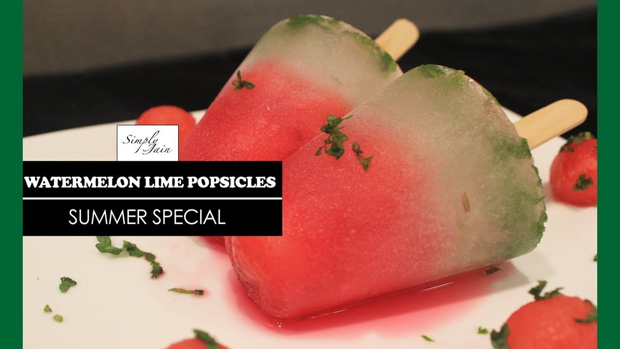 Watermelon Lime Popsicles | How To Make Popsicle | Summer Special | Simply Jain