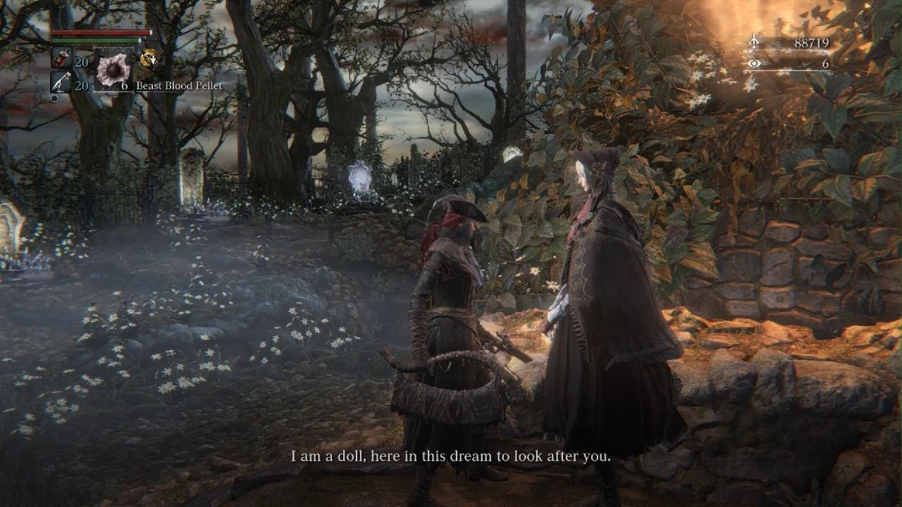 Hello, good hunter. I am a doll and the Hunter's Dream is on fire