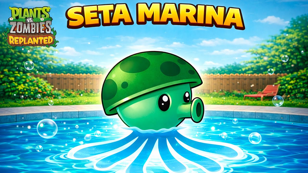 Desbloqueo la Seta Marina para la piscina | Plants vs Zombies Replanted Fase 3-10