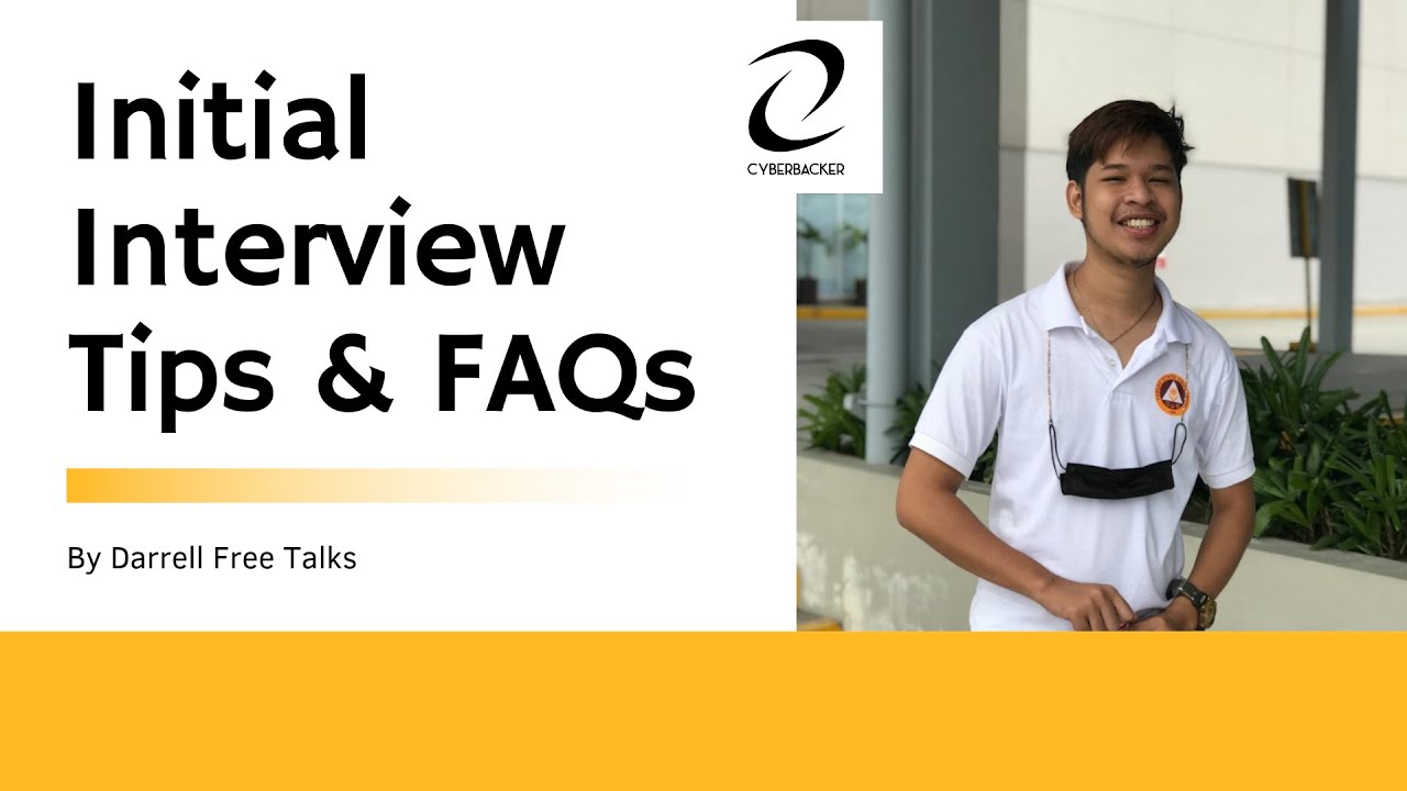 Cyberbacker Initial Interview Tips & FAQs (June 2022) - PARA PUMASA KA | Darrell Dela Cruz