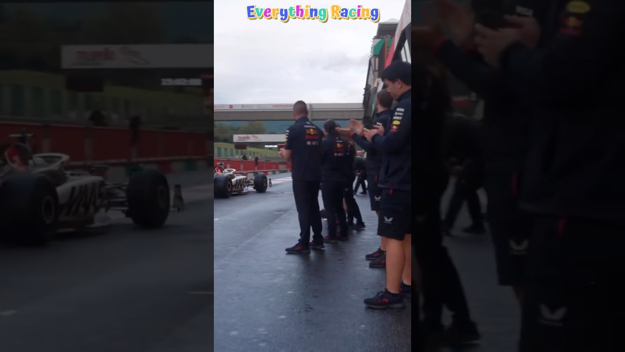 Ferrari & Red Bull honor Romain Grosjean's emotional comeback at Mugello #romaingrosjean #f1shorts