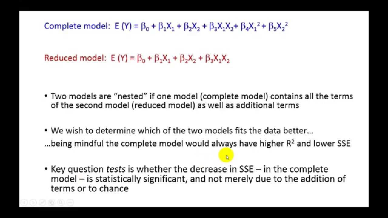 Partial F-test in Regression Analysis - Pat Obi