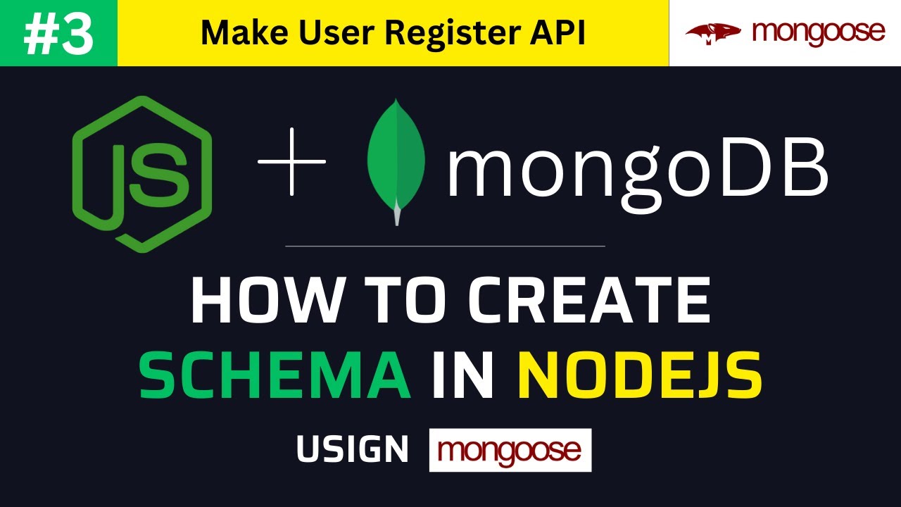 #3 How to create Schema in mongodb | Create new user in Mongodb using Nodejs | Learn Nodejs in Hindi