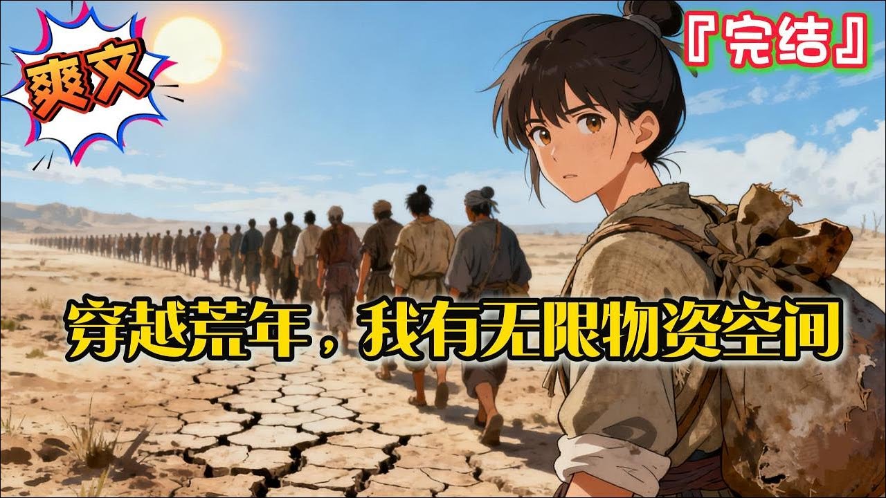 完结《穿越荒年，我有无限物资空间》开局就踏上逃荒路，缺水、少粮、又有流民劫匪一路虎视眈眈… #爽文 #小说 #有聲書 #有声小说 #完结文 #有声书 #完結 #穿越 #逃荒 #种田 #古代言情 #空间