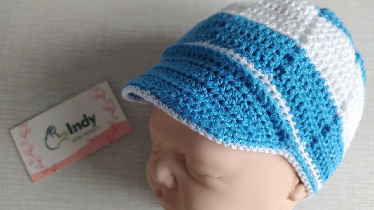 Boné de Crochê para Bebê Reborn
