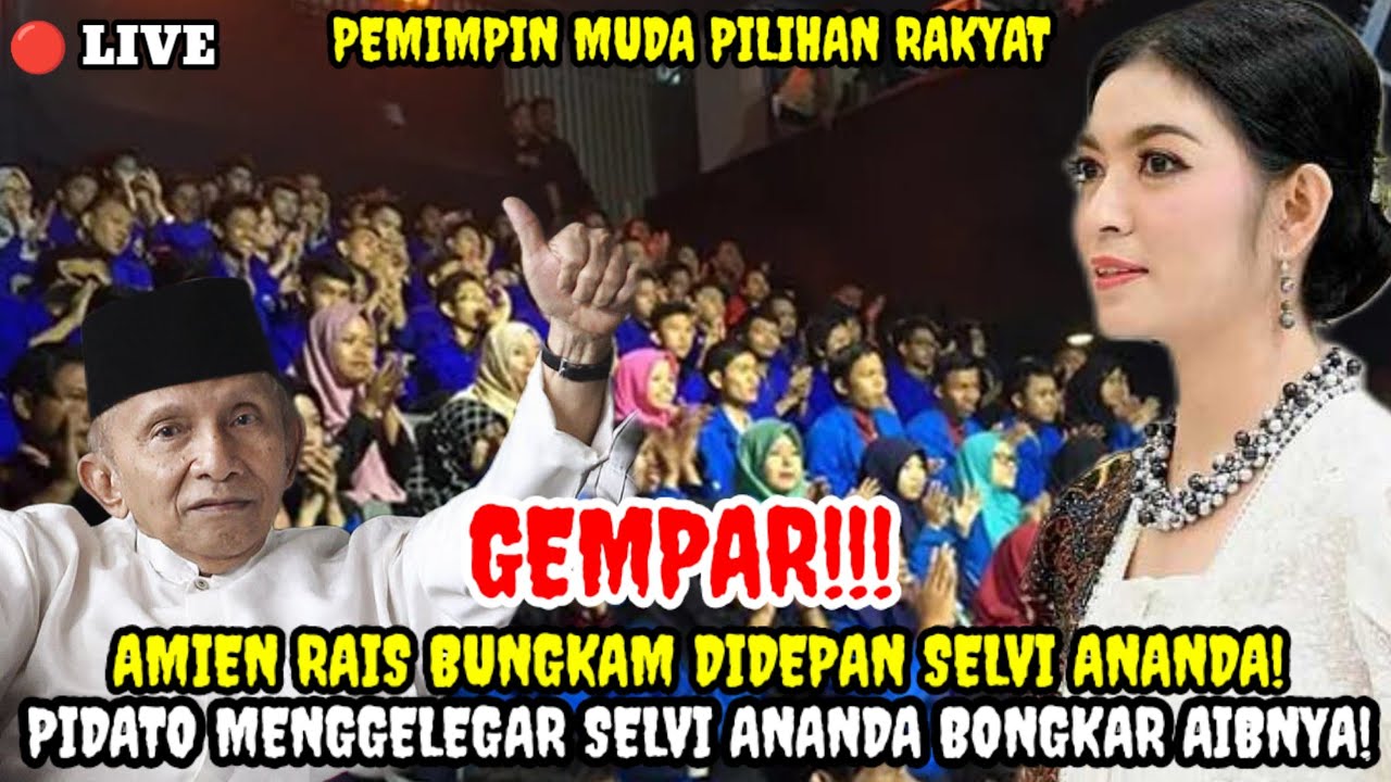 HEBOH‼️Amien Rais Terdiam! Pidato Silvi Ananda Bikin Semua Bungkam | Kartini Muda Berjiwa Rakyat!