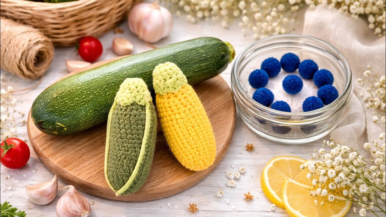 Zucchini gehäkelt #crochet