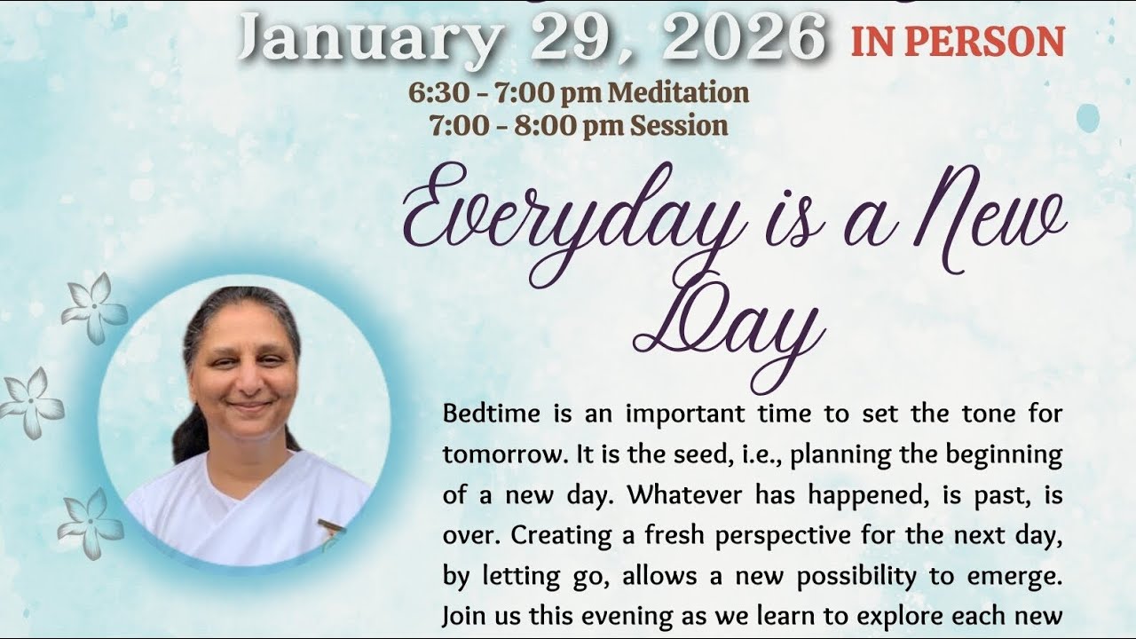 January 29th 2026 - Insightful Thursday - New Beginnings - Everyday is a New Day