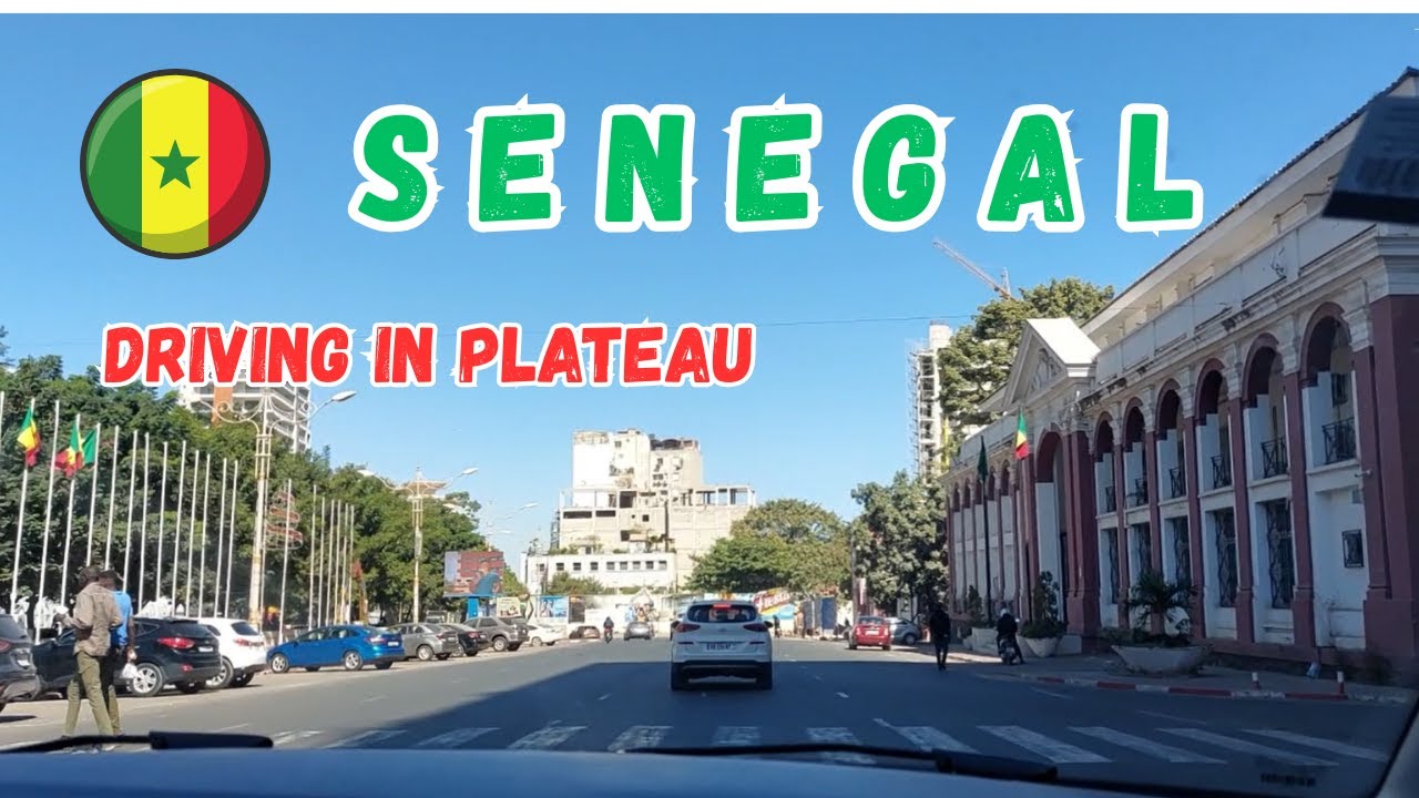 Driving in Plateau the city center of Dakar #dakar #senegal #africa #driving