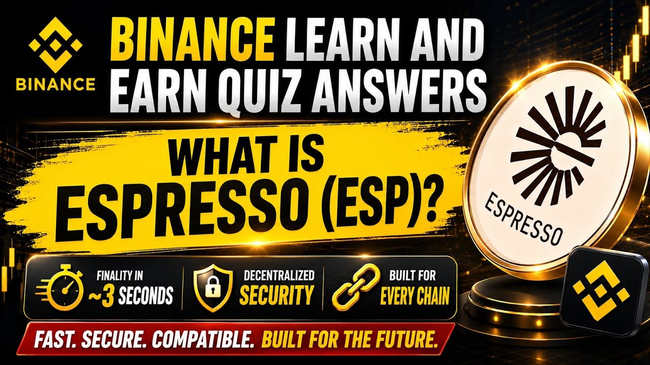 What Is Espresso (ESP)? Binance Quiz Answers  | Binance Learn and Earn Quiz Answers 