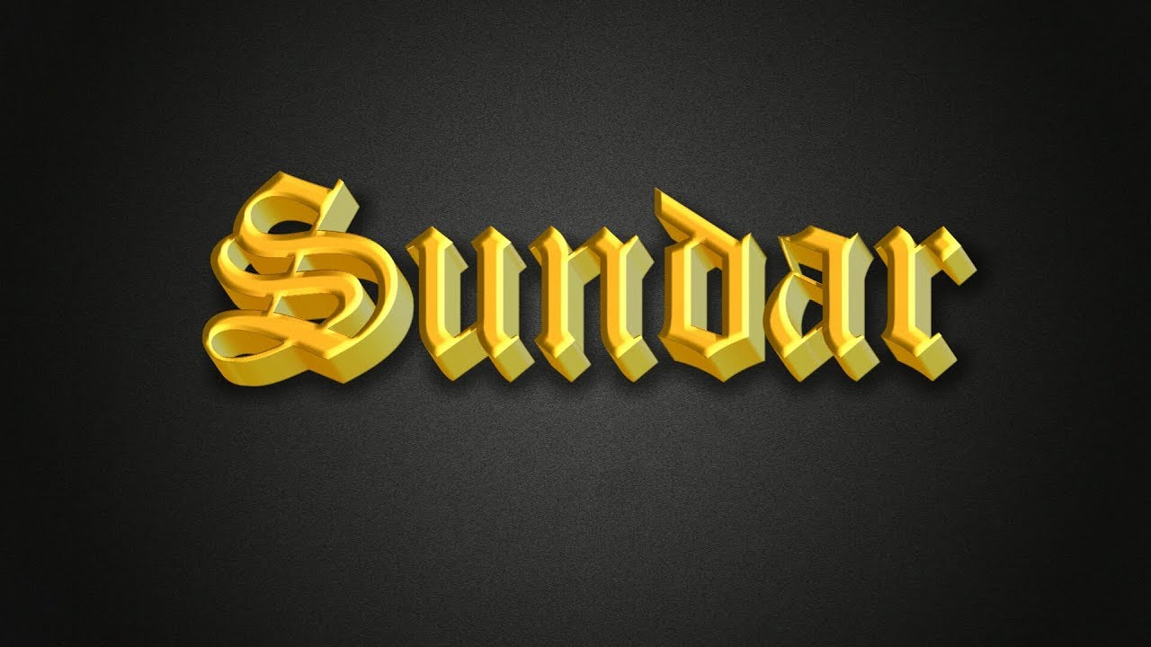 Photoshop Tutorial | How To Make Gold Logo Design | Make Your Own Gold Logo Tutorial | TECH SMART
