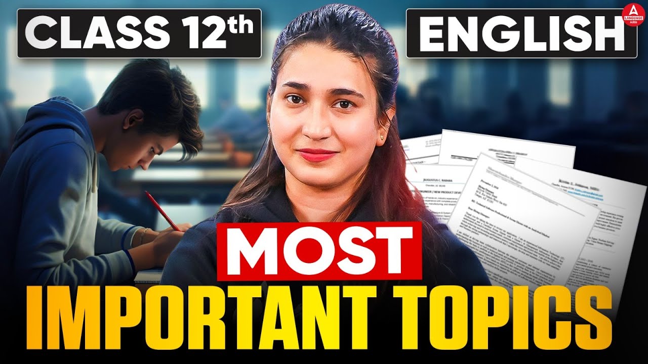 Class 12th English | Most Important Topics to Score 98% in Board Exam 2026