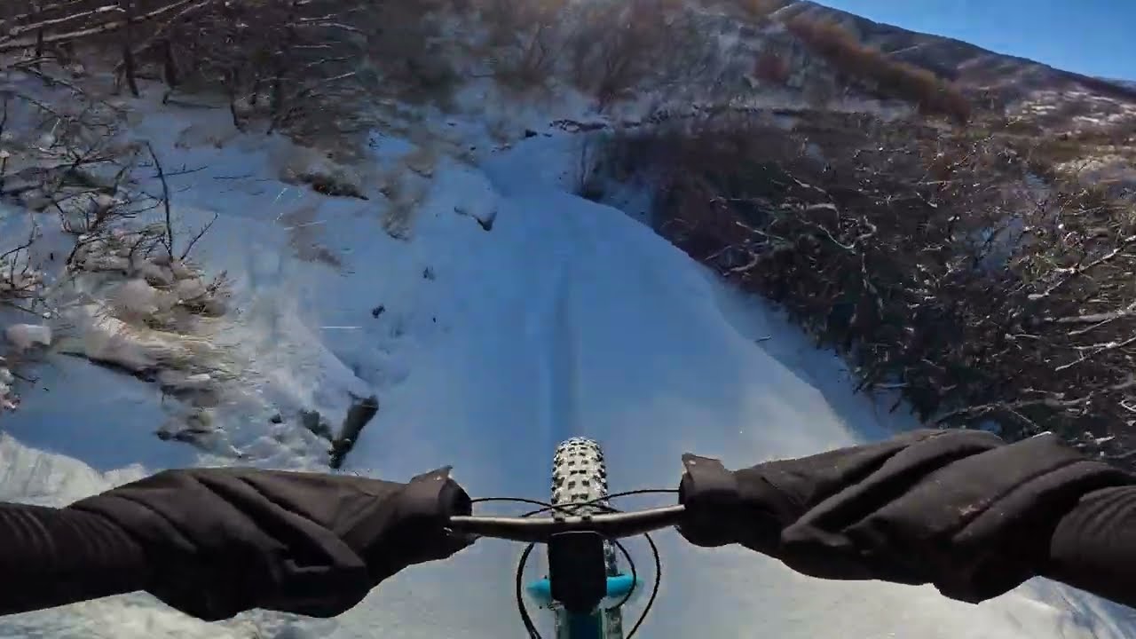 Fat biking the new trails up Santaquin Canyon
