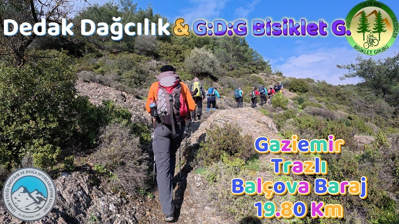 Dedak dağcılık kulübü ile Gaziemir den Balçova barajına Dağ yürüyüşü